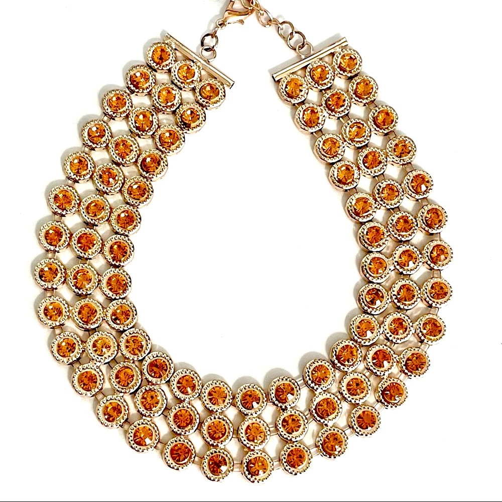 Area Stars Metallic Stone Necklace
